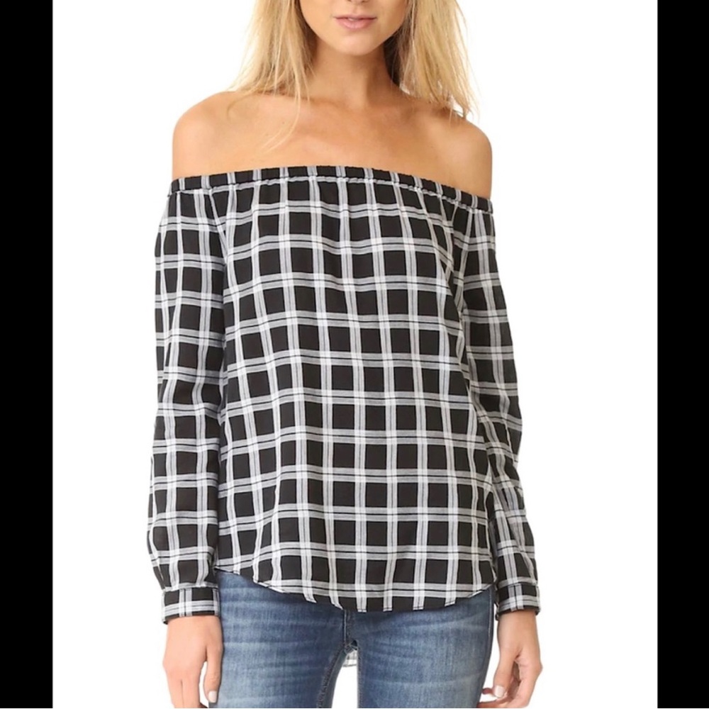 rag & bone lightweight black/white top